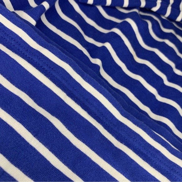 HANNA ANDERSSON Blue and white striped ruffled dress 4T 5T - Picture 10 of 11